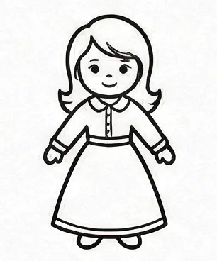 a drawing of a girl in a dress 3.webp